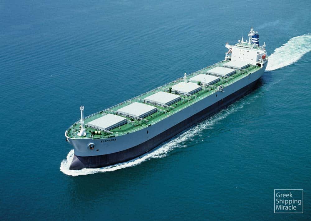 44. Το bulk carrier ELERANTA κατασκευάστηκε το 1995 στα ναυπηγεία Samsung Heavy Industries Co., Ltd. της Νότιας Κορέας για λογαριασμό εταιρείας υπό τη διαχείριση της Finnaval S.A.