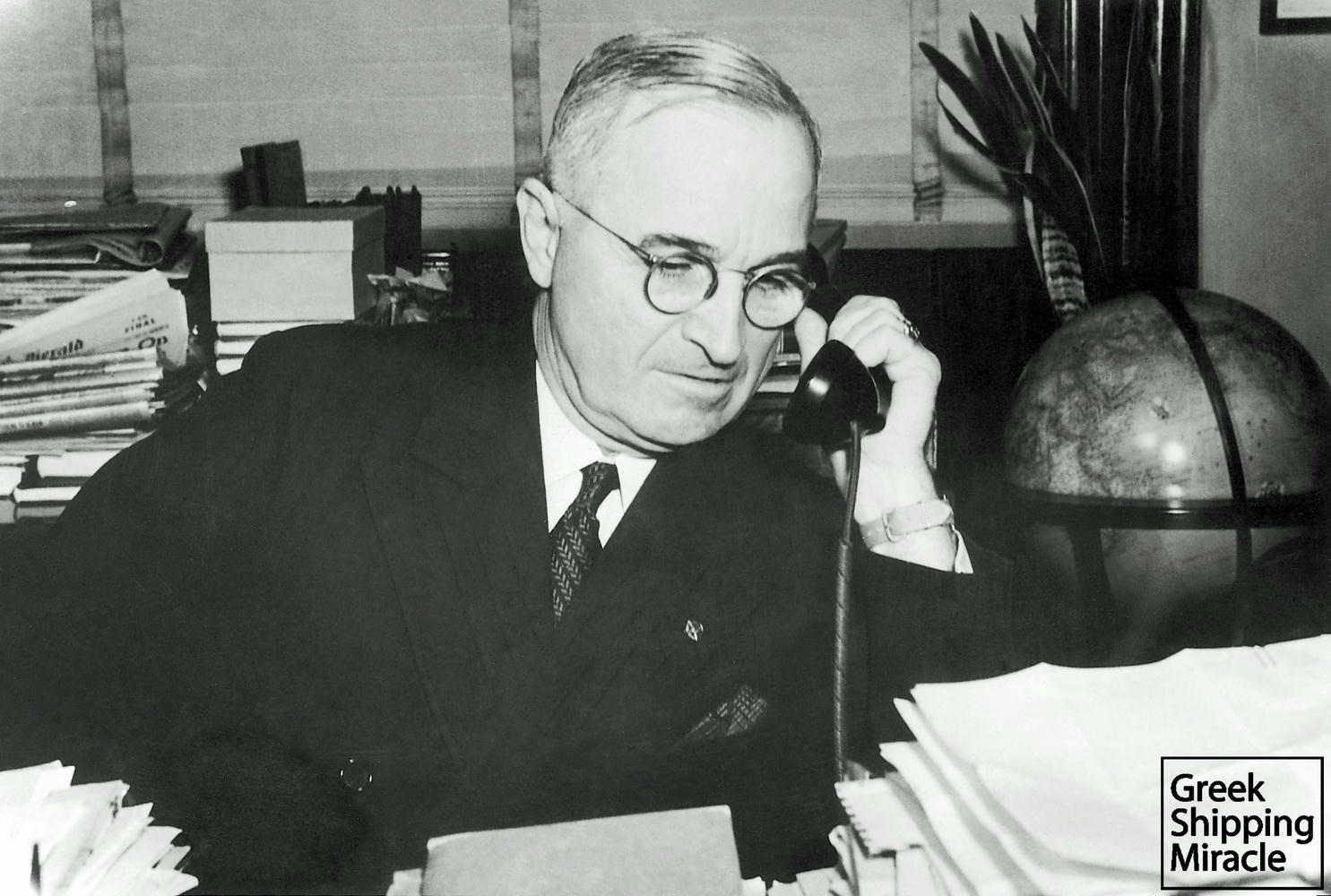 13. Ο 33ος πρόεδρος των ΗΠΑ Harry S. Truman. Επί προεδρίας του αποφασίστηκε η πώληση ενός αριθμού Liberty σε διάφορες χώρες μετά το τέλος του πολέμου.