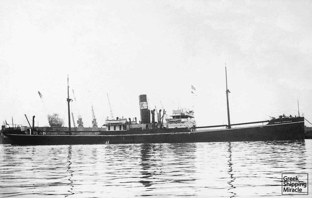 The 1905-built Greek steamship IOANNIS CORCODILOS, acquired in 1927 by Perrakis J. Corcodilos