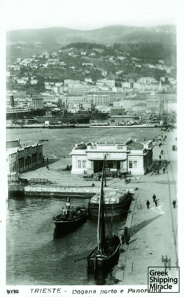 Trieste, an Italian port of significant interest for Greek shipping.