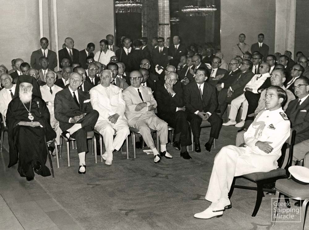 11. From the First Maritime Conference in August 1964. King Constantine, Prime Minister George Papandreou, Ministers and the leader of the opposition Panagiotis Kanellopoulos attending the speeches.