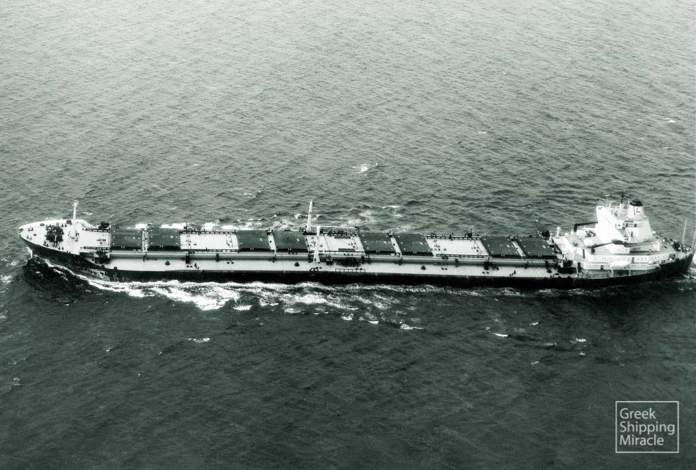 28. The 1967-built PLATONIC, one of the many ore/oil carriers built in Japan for a company under the management of the C.M. Lemos group.