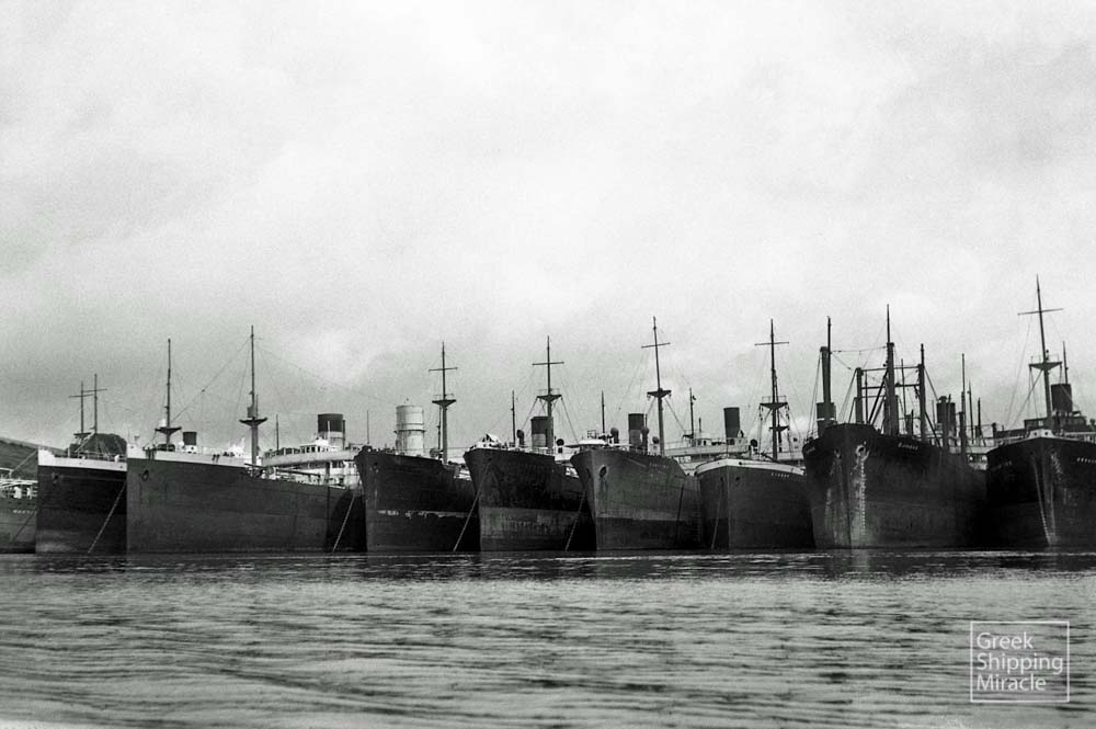 2. Laid up vessels at River Fal in the United Kingdom in 1932.