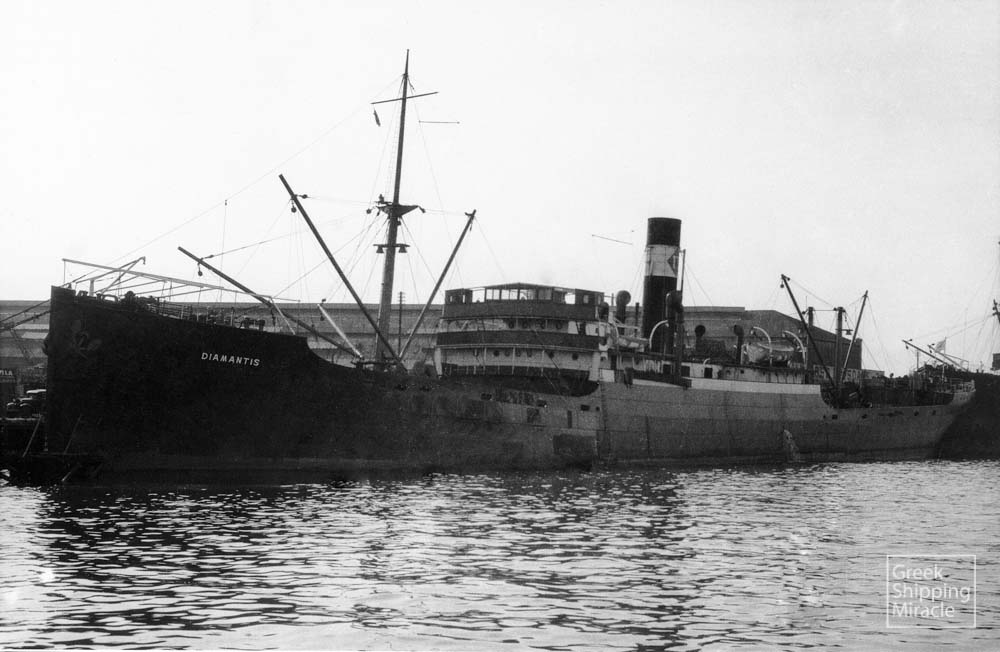 34. The 1917-built steamship DIAMANTIS was the first Greek ship torpedoed by a German submarine.