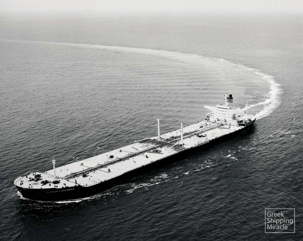 43. The NICHOLAS J. GOULANDRIS, 192,477 dwt, was the largest Greek-owned vessel at the time of delivery to its owners, a company under the management of the N. J. Goulandris Group.