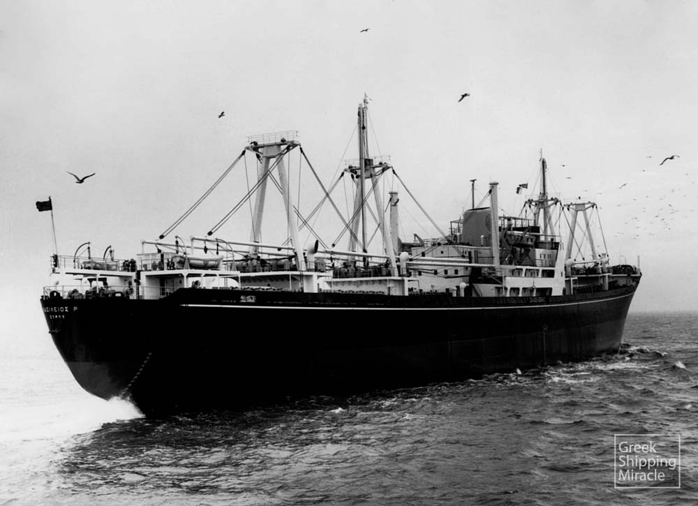 54. The motor cargo ship VASILIOS R, built in 1962 by UK shipbuilders Austin & Pickersgill Ltd., for Rethymnis & Kulukundis Ltd.