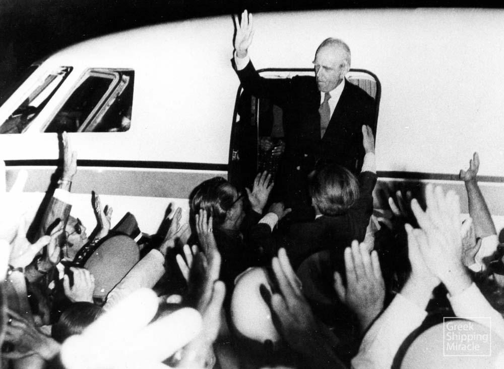 6. The return of Konstantinos Karamanlis in July 1974, after an 11-year-long self-exile in Paris.