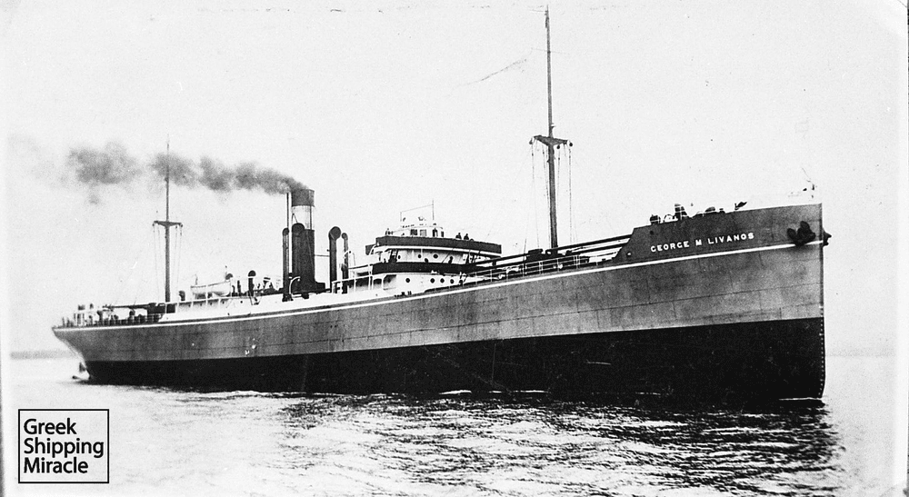 Το ατμόπλοιο GEORGE M. LIVANOS κατασκευάστηκε το 1928 για τους Αδελφούς Λιβανού.